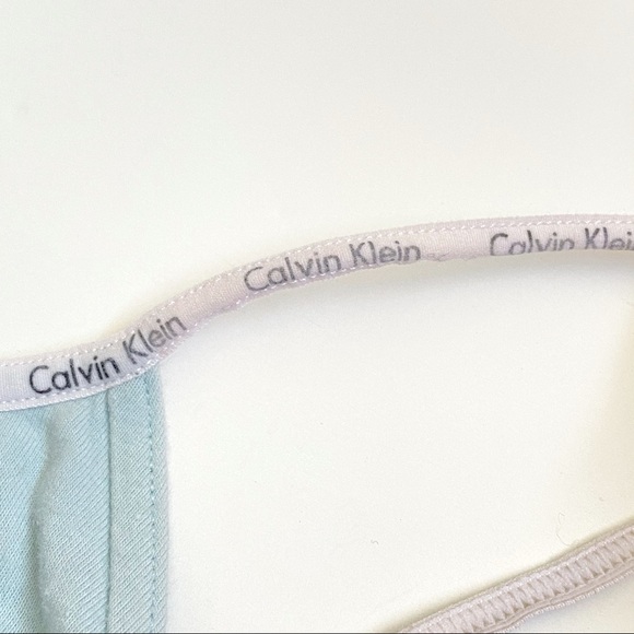 Calvin Klein blue teal striped matching bra top - Picture 6 of 8